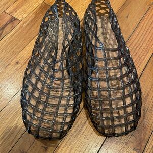 Coconuts by Matisse Black Mesh Sandals